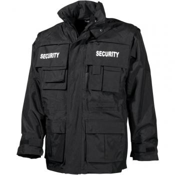 MFH Security 4XL Black Waterproof Parka