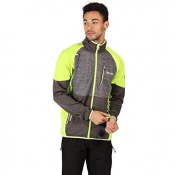 Regatta Herren Yare II Knitted Softshelljacke, warm, Magnet/elektrische Limette, XXL