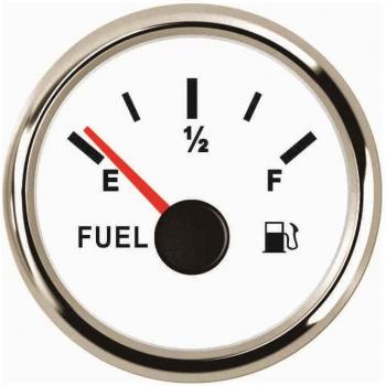 52mm Backlit Fuel Level Gauge 0-190 Ohm for Cars and Boats (9-32V)