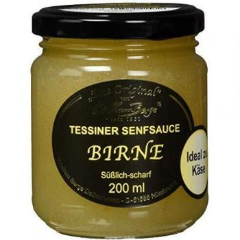 Original Tessiner Senfsauce Birne mit fein-scharfem Senfgeschmack 200ml