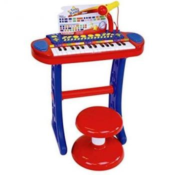 Bontempi Keyboard mit Hocker und Mikrofon