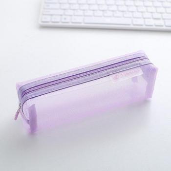 Transparent Mesh Pen Case