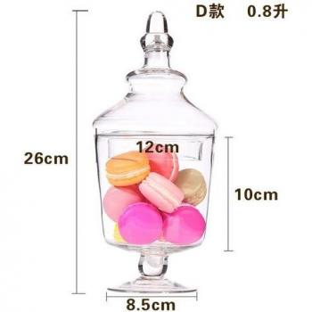 European Style Glass Candy Container