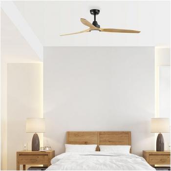 VENTYLY Ventilador de Techo con Luz Negro Ø152