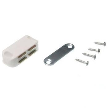 Secure Magnetic Lock with Plate and Fixing Screws White 5KG Pull (Pack of 100)