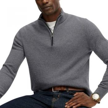 Pulóver de Lana Gris Superdry Masculino XXL Casual
