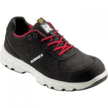 Runnex FlexStar Sicherheitshalle (S1P, ESD) – schwarz/rot, Größe 39