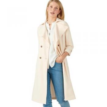 Ladies Viscose Trench Coat