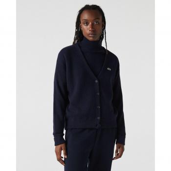 Cardigan in lana con scollo a V Lacoste