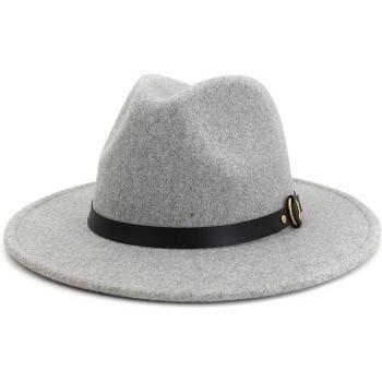 Wide Brim Felt Trilby Cap