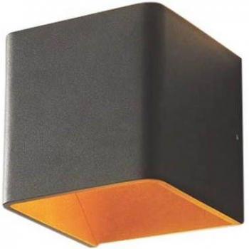 Artdelight Fulda LED Wandlamp 6W 2700K Zwart met Goud 10cm