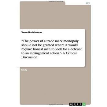 ¿The power of a trade mark monopoly should not be granted where it would require honest men to look for a defence to an infringement action.¿