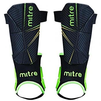 Mitre Football Shinpads Shin Guards Delta Ankle Protect Shin Pad Shinguards