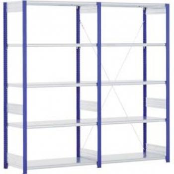 Set Rayonnage Bito EL 40mm, 100 kg, Bleu, 1999x996x524