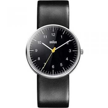 Braun Quarzuhr Herren Schwarz Leder BN0021BKBKG