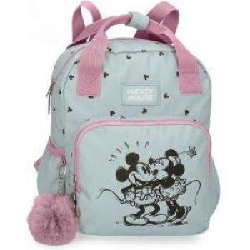 Mochila Mickey y Minnie Kisses 10x23x28 Cms