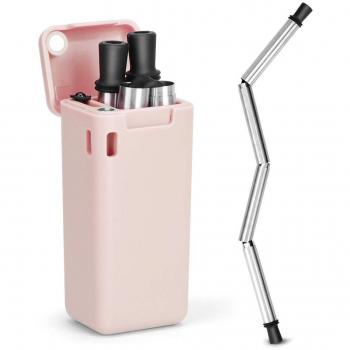 Umweltfreundliches Trinkhalmset