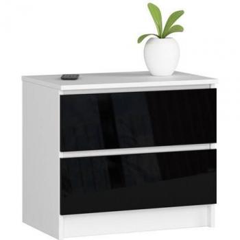 Comodino 2 Cassetti Akord K60