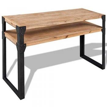 Table console design en bois d'acacia massif 120 x 40 x 85 cm