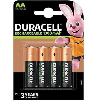 X Duracell AA 1300mAh 1.2V NiMH Pre-Charged Rechargeable Batteries