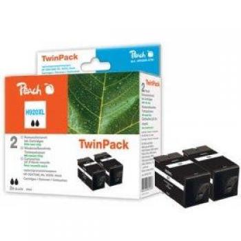 Doppelpack schwarze Peach-Tintenpatronen – Kompatibel mit HP 920XL/CD975AE