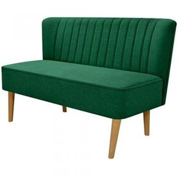 Fabric Sofa 117x55.5x77 cm Green