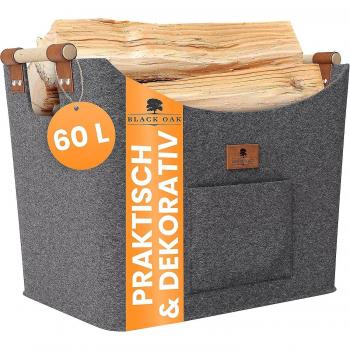 Panier en Feutre et Bois Montana 60L