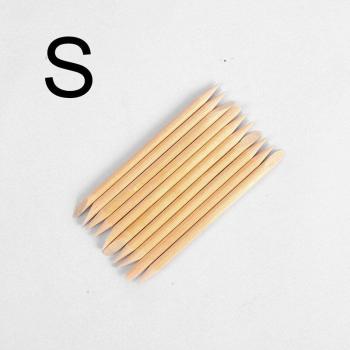 10 Pcs Nail Art Cuticle Removers Orange Wood