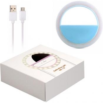 KOMERY Clip LED Rechargeable – Anneau de Flash pour Smartphones