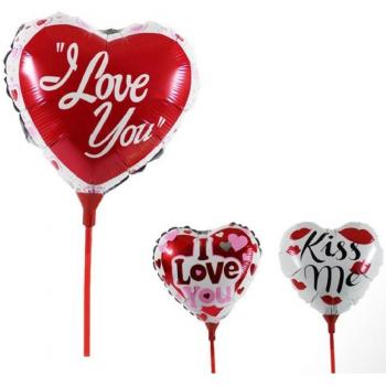 Set de Globos Corazón Inflables 6 Piezas 16cm San Valentín