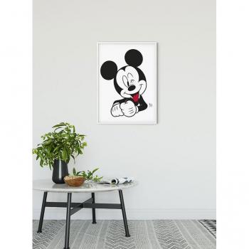 Mickey Mouse Lustiges Poster im Komar‑Format – Schwarz/Weiß, 40 × 50 cm