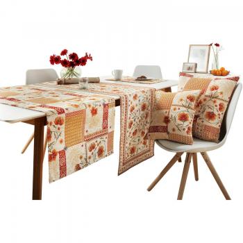 Terrakotta-Jacquard Tischeset – 2 Stück – 35 × 50 cm