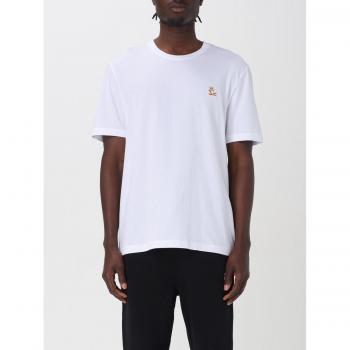 Maison Kitsuné Chillax Fox Patch Regular Tee – Herren – Weiß, Größe M – Bunt
