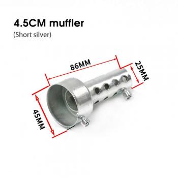 Échappement silencieux 35mm 42mm 45mm 48mm 60mm Db Killer Argent Court