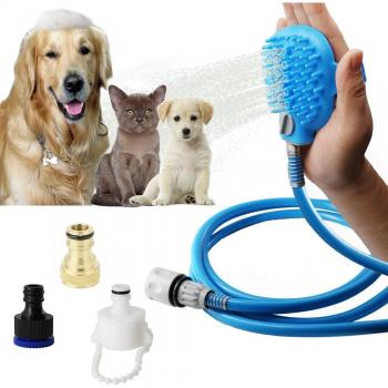 2-in-1 Pet Bath Sprayer & Scrubber
