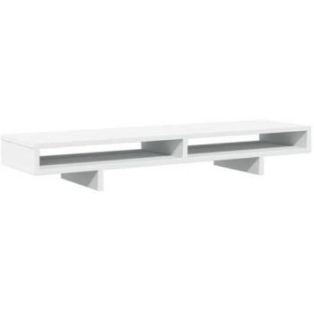 100x27x15 cm White Monitor Stand Engineered Wood