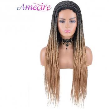 Peluca de Trenzas Resistentes al Calor con Diadema