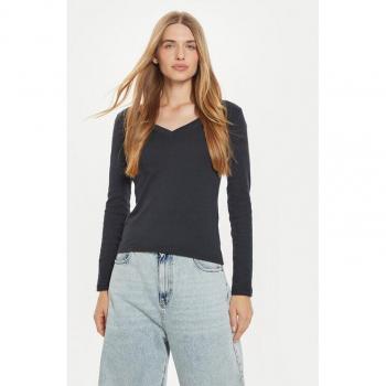 Essential Housemark V-Neck Grigio Levi's Manica Lunga