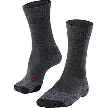 FALKE Calcetines de senderismo TK2, color asfalto, talla EU 42-43