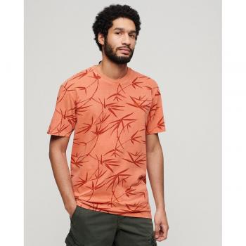 Camiseta Superdry Vintage Overdye manga corta naranja