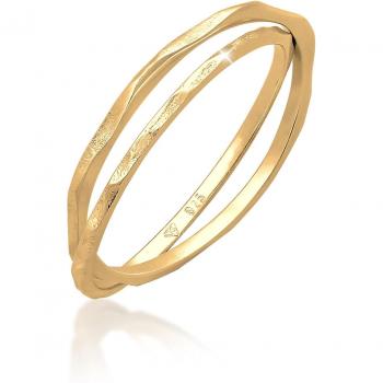 Elli Handgemachter Wickelring 925 Silber – Vintage Design – 1ct – Damen