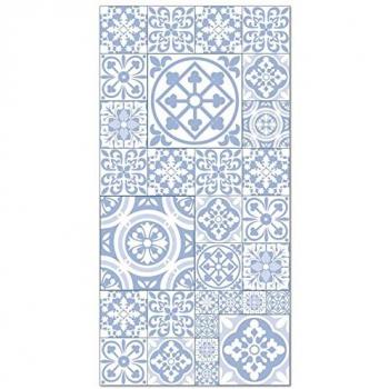 Carreaux de Tapis Vinyle Bleu Ciment Talavera 300 × 200 cm