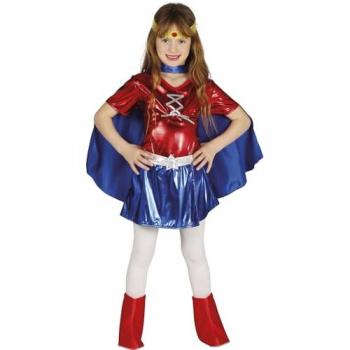 Disfraz de Mujer Maravilla para niña, talla 7-9