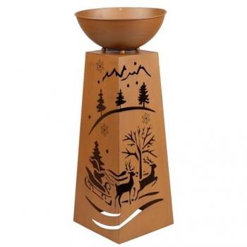 Lampe de Jardin en Métal avec Support pour Plantes