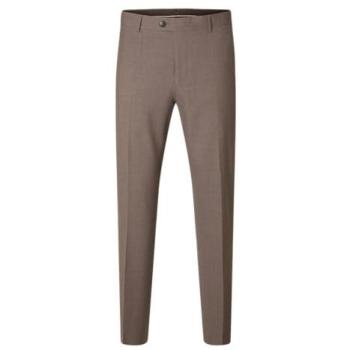 Pantaloni Slim Fit Morel 48 Theo in Marrone Scuro