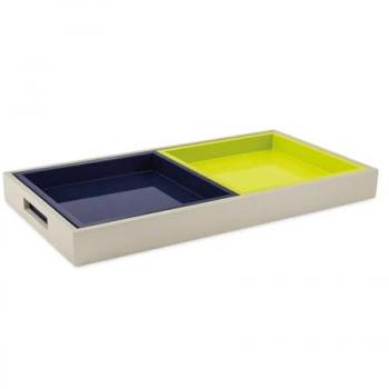 Remember Tablett Tablettset Trias 3-tlg. Holztabletts mit bunter Lackierung, (3-tlg)