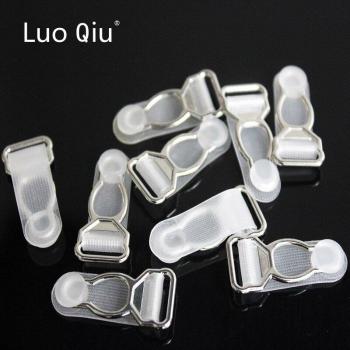 Liguero de metal plateado de 12mm con clip PP, 20 unidades por paquete