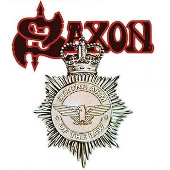 Saxon Strong arm of the law LP splattered