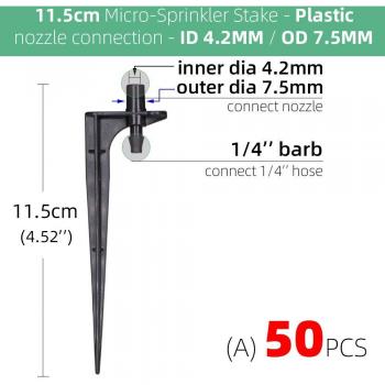 Connecteurs de jardin 6,0/7,5mm pour systèmes d'irrigation