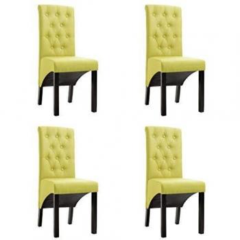 4‑teiliges Esszimmer-Stuhlset – Grün